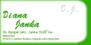 diana janka business card